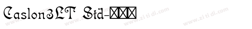 Caslon3LT Std字体转换